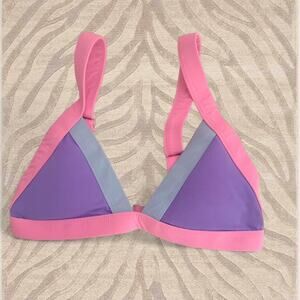 Oneone colorblock triangle bikini top